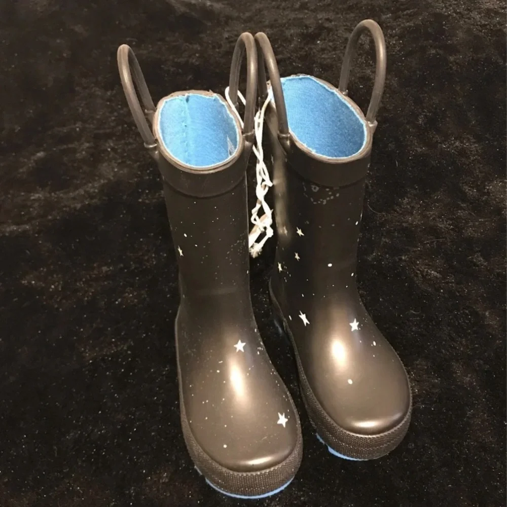 NEW! Carter’s Rain Boots 4-D Space Rocket Shoes size 4